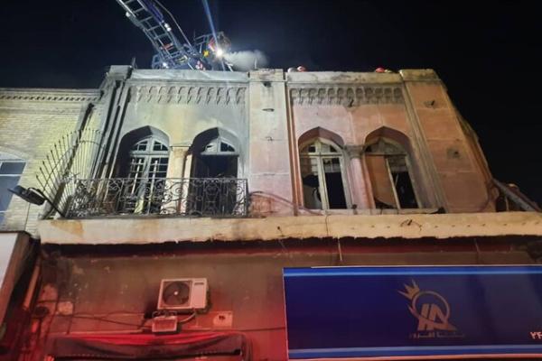 ساختمان 80 ساله لاله زار از آتش جان سالم به در برد؟!